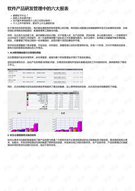教育軟件開發中的六大報表 構建高效研發管理閉環